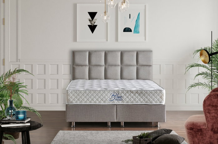 Hanah Home Blue Pocket RollPack 80x180 Colchón Individual